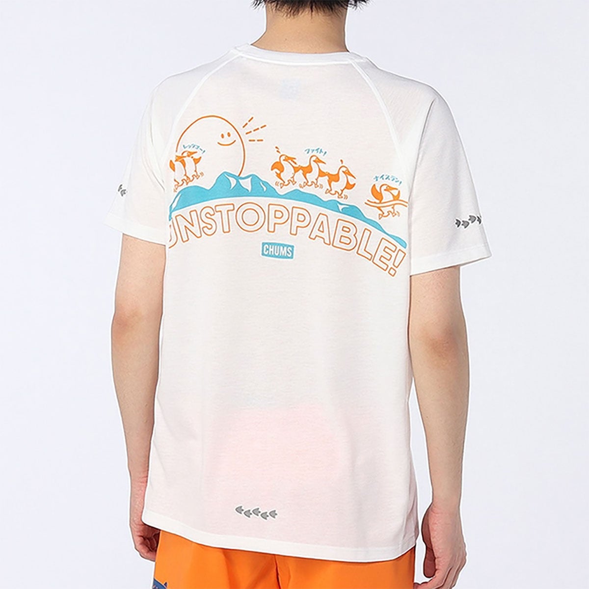 チャムスCHUMSランニングウェア半袖Tシャツチャムス×みゃこランニングアンストッパブルTシャツCH11-2796レディース女性26SP春夏