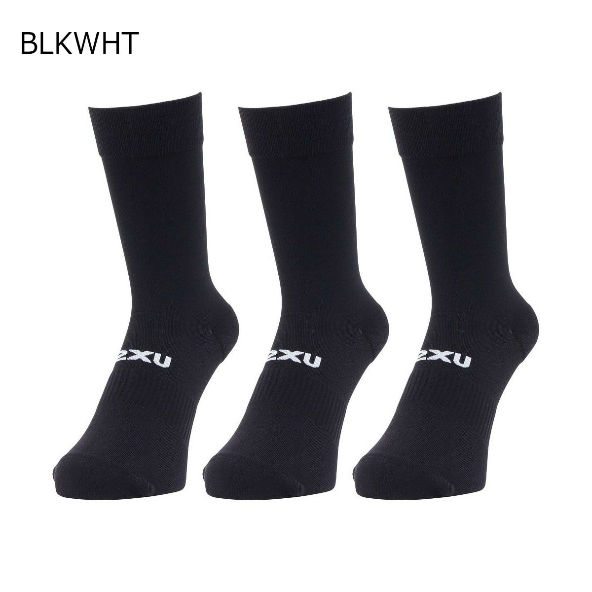 ツータイムズユー2XUランニングソックス靴下CrewSocks3Packクルーソックス3足組UQ7238Eメンズレディースユニセックス26SP春夏