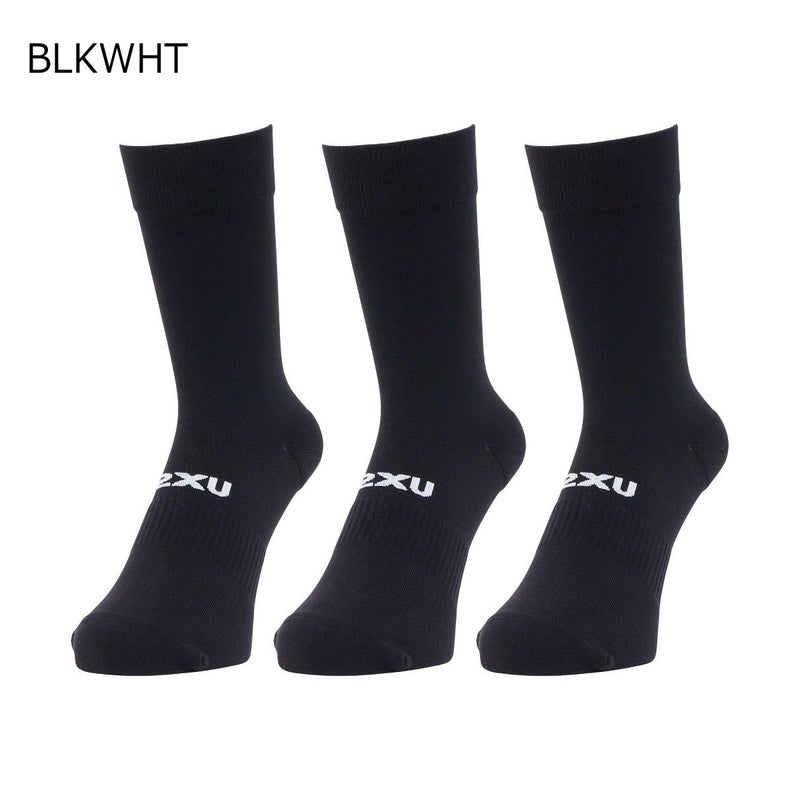 ツータイムズユー2XUランニングソックス靴下CrewSocks3Packクルーソックス3足組UQ7238Eメンズレディースユニセックス26SP春夏