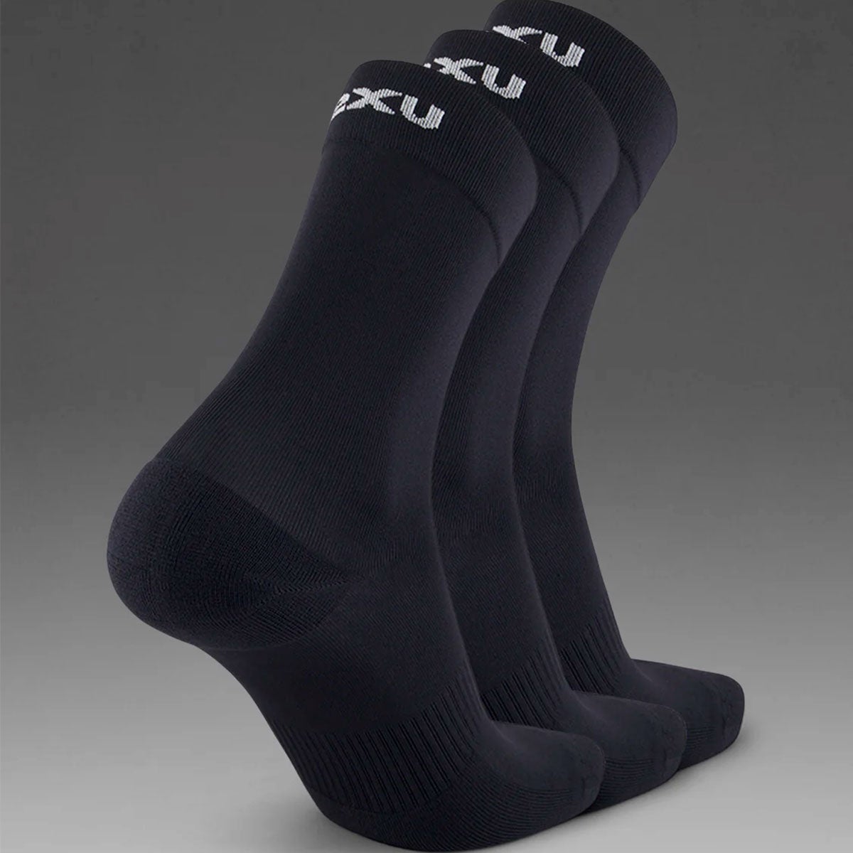 ツータイムズユー2XUランニングソックス靴下CrewSocks3Packクルーソックス3足組UQ7238Eメンズレディースユニセックス26SP春夏