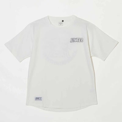 ジンガーJINGERランニングウェア半袖TシャツルーズフィットドルマンTシャツJ-1053-WHTメンズレディースユニセックス26SU春夏