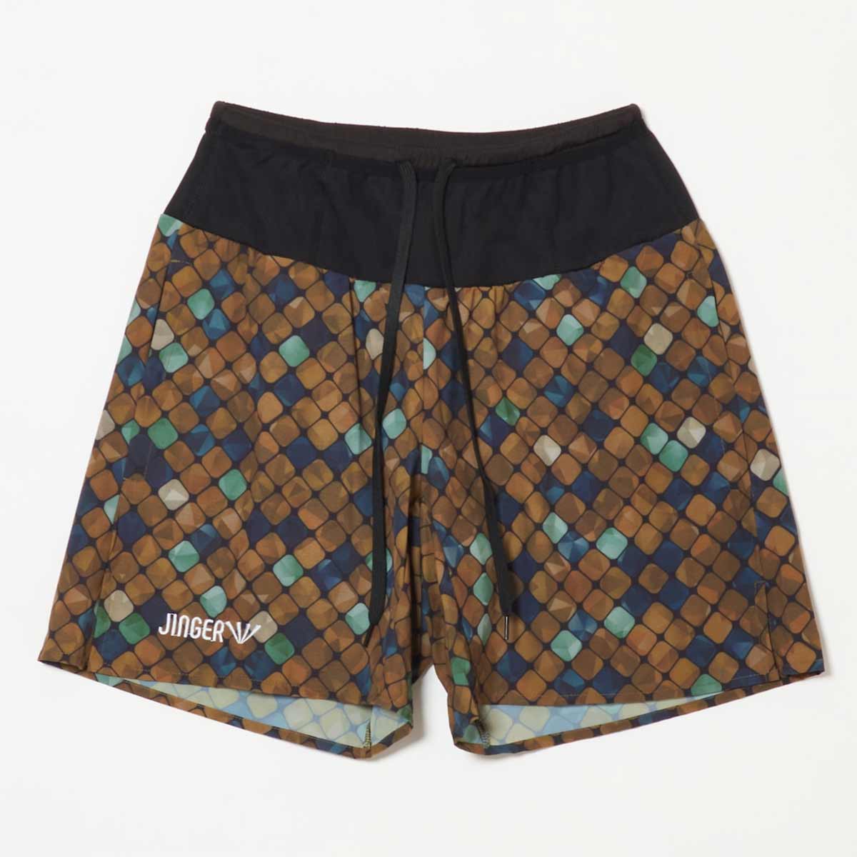 ジンガーJINGERランニングウェアボトムスショートハーフパンツ短パンマルチポケット付きランニングパンツJ-2081-BRNメンズレディースユニセックス26SU春夏