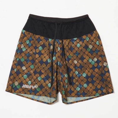 ジンガーJINGERランニングウェアボトムスショートハーフパンツ短パンマルチポケット付きランニングパンツJ-2081-BRNメンズレディースユニセックス26SU春夏