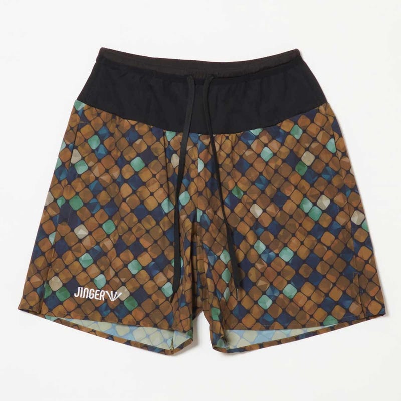 ジンガーJINGERランニングウェアボトムスショートハーフパンツ短パンマルチポケット付きランニングパンツJ-2081-BRNメンズレディースユニセックス26SU春夏