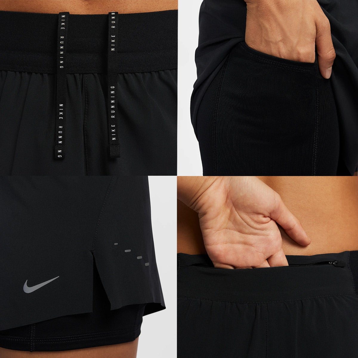 ナイキ NIKE レディース スウィフト Dri-FIT ミッドライズ 2イン1