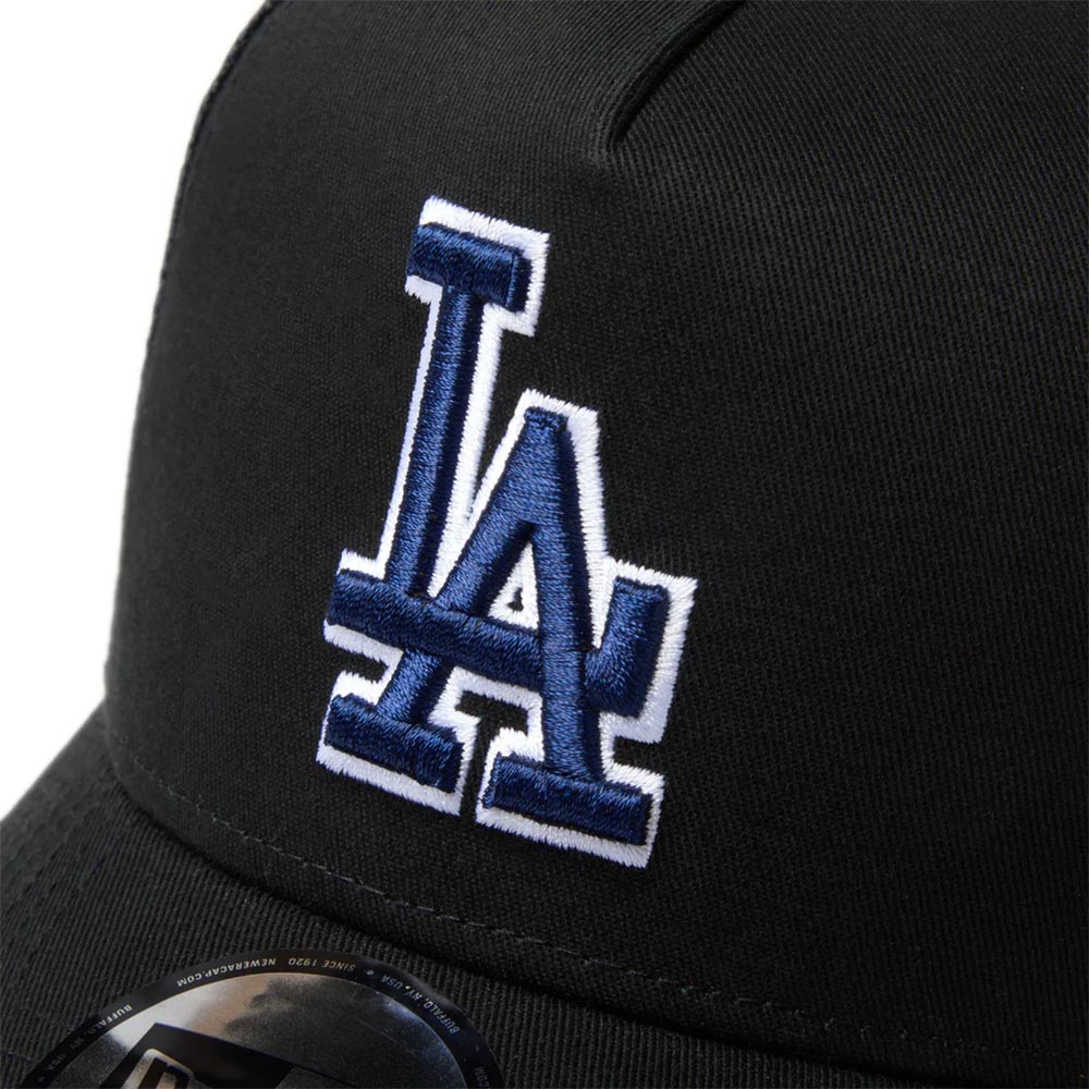 ニューエラNEWERAアウトドアカジュアル帽子キャップ9FORTYA-FrameトラッカーMLBSidePatchロサンゼルス・ドジャースブラック14744914メンズレディースユニセックス26SP春夏