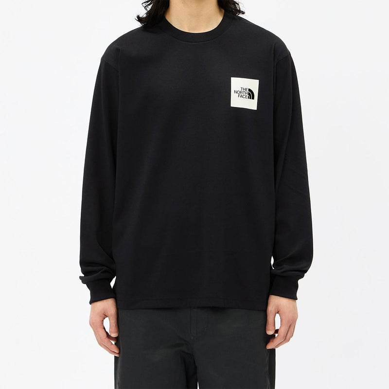 ザ・ノース・フェイスTHENORTHFACEアウトドアカジュアルロングスリーブスクエアロゴティーウェア長袖TシャツロンTNT82534-Kメンズレディースユニセックス26FW秋冬