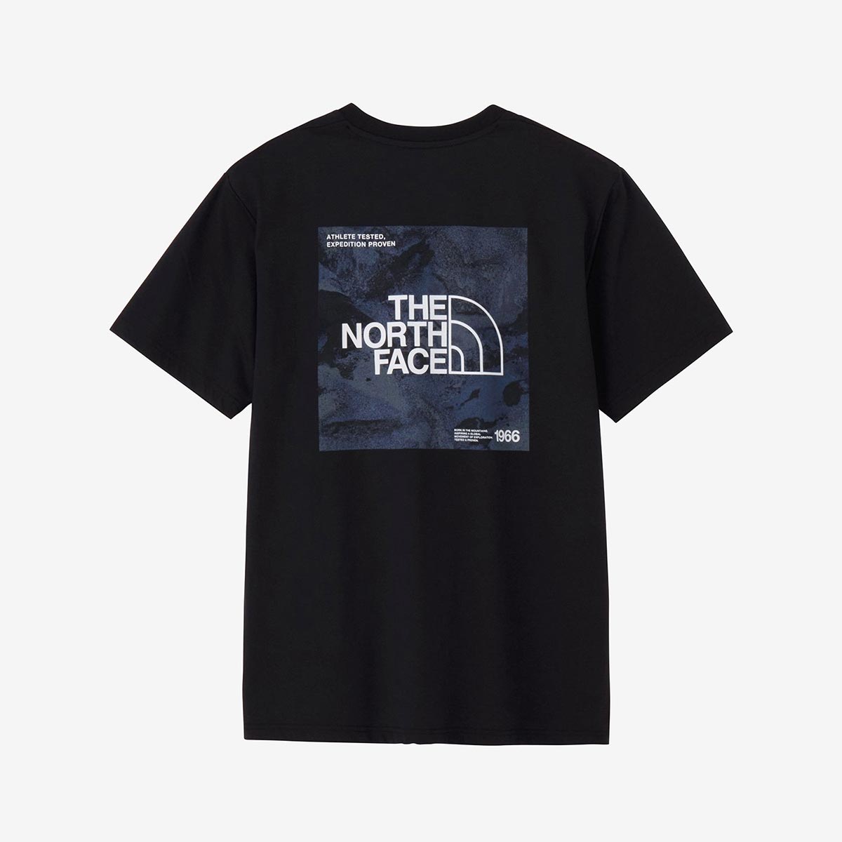 ザ・ノース・フェイスTHENORTHFACEアウトドアカジュアルショートスリーブESスクエアロゴティーウェア半袖TシャツNT82670-Kメンズ男性26FW秋冬