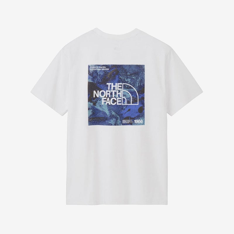ザ・ノース・フェイスTHENORTHFACEアウトドアカジュアルショートスリーブESスクエアロゴティーウェア半袖TシャツNT82670-Wメンズ男性26FW秋冬