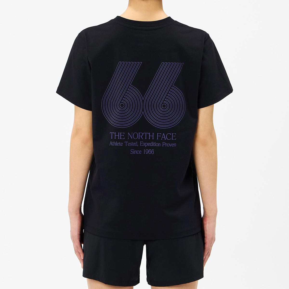 ザ・ノース・フェイスTHENORTHFACEアウトドアカジュアルショートスリーブES66グラフィックティーウェア半袖TシャツNTW82672-Kレディース女性26FW秋冬