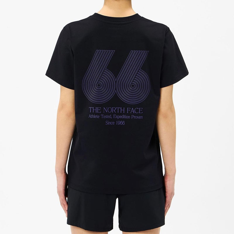 ザ・ノース・フェイスTHENORTHFACEアウトドアカジュアルショートスリーブES66グラフィックティーウェア半袖TシャツNTW82672-Kレディース女性26FW秋冬