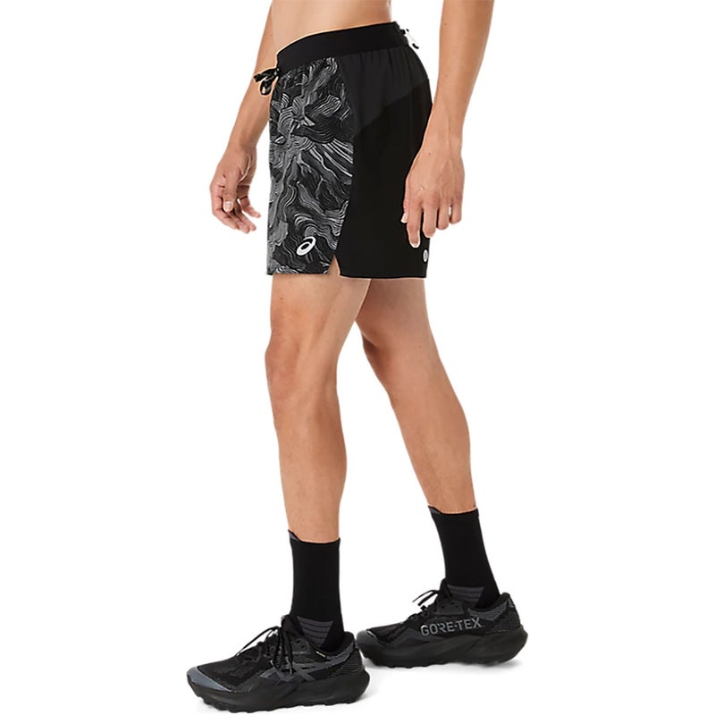 アシックスasicsランニングウェアボトムスショートハーフパンツ短パンフジトレイルオールオーバープリント5インチショートFUJITRAILALLOVERPRINT5INSHORT2011D526メンズ男性26FA秋冬