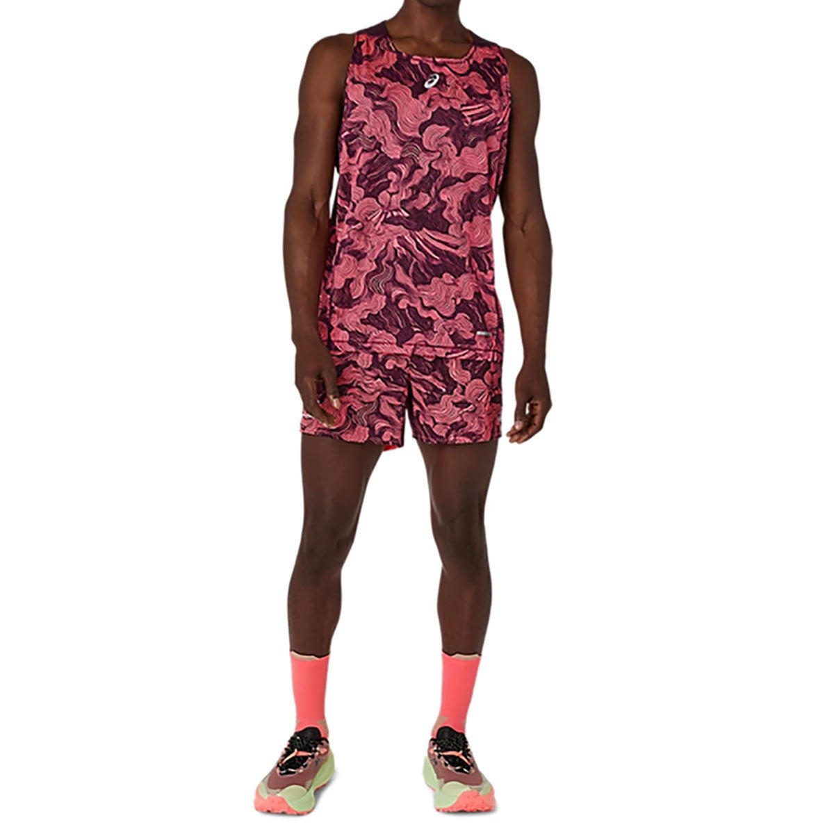 アシックスasicsランニングウェアノースリーブタンクトップフジトレイルシングレットFUJITRAILSINGLET2011D528メンズ男性26FA秋冬