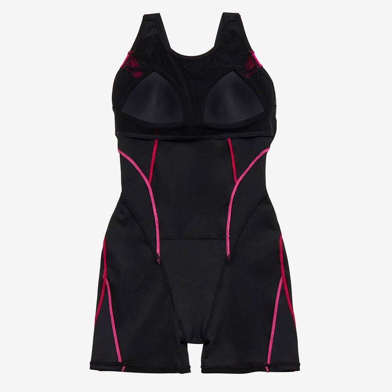 スピードSPEEDOスイムフィットネス競泳水着フィールアップルースンハーフニースキンFEELUPLOOSENHALFKNEESKINSFW12561-KVレディース女性26S2