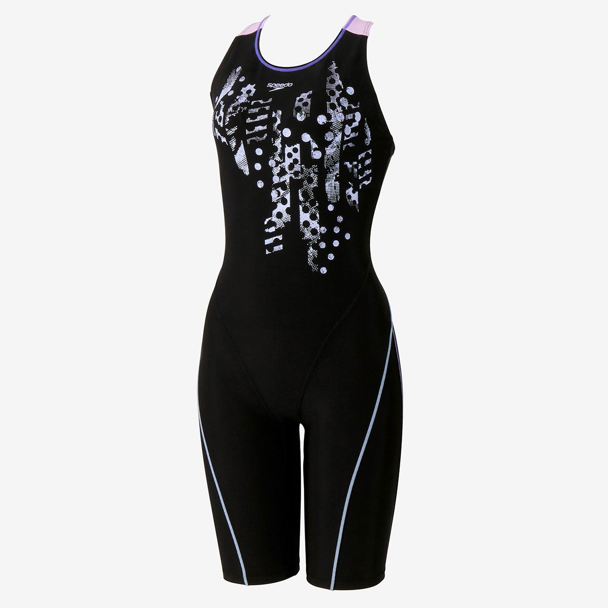 スピードSPEEDOスイムフィットネス競泳水着クラッシュドットルースンニースキンCRASHDOTLOOSENKNEESKINSFW12563-KLレディース女性26S2