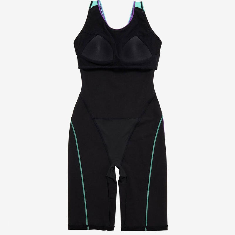 スピードSPEEDOスイムフィットネス競泳水着クラッシュドットルースンニースキンCRASHDOTLOOSENKNEESKINSFW12563-KLレディース女性26S2