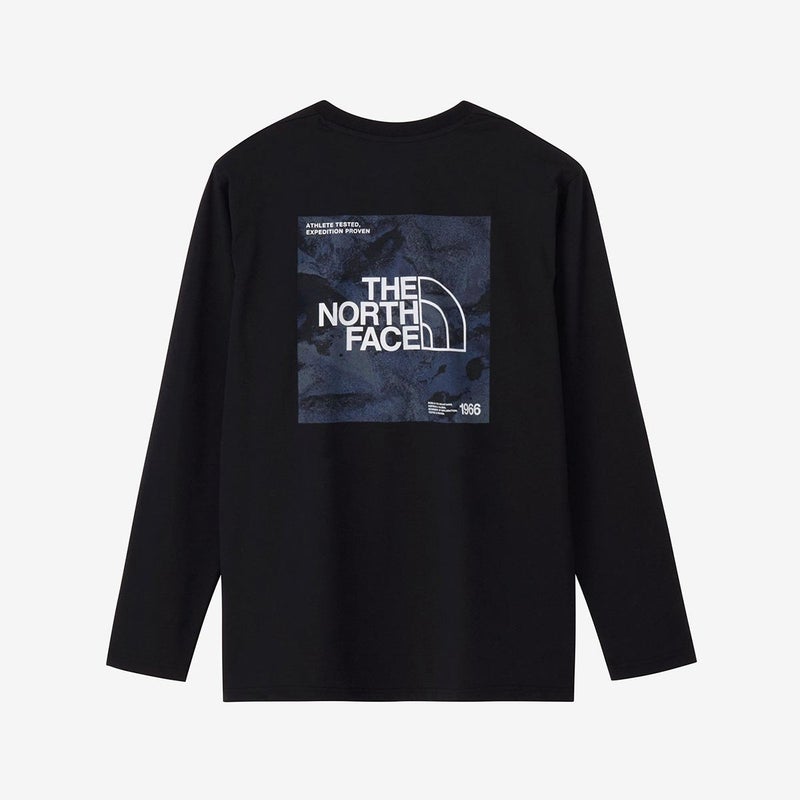 ザ・ノース・フェイスTHENORTHFACEアウトドアカジュアルウェア長袖TシャツロンTロングスリーブESスクエアロゴティーNT82671-Kメンズ男性26FW秋冬