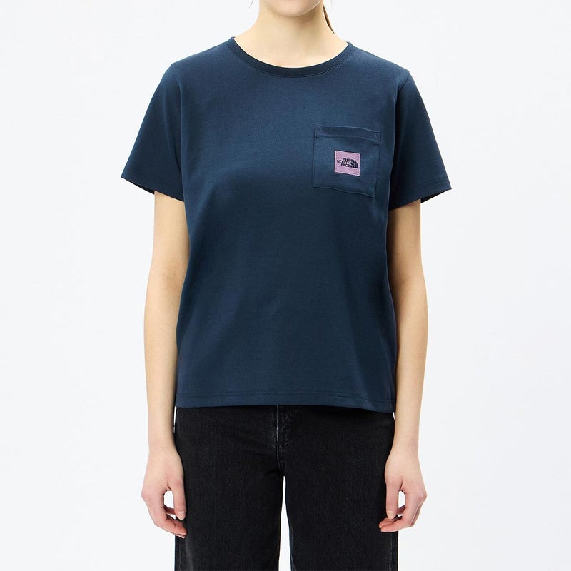 ザ・ノース・フェイスTHENORTHFACEアウトドアカジュアルウェア半袖TシャツショートスリーブスクエアロゴポケットティーNTW82541-UNレディース女性26FW秋冬
