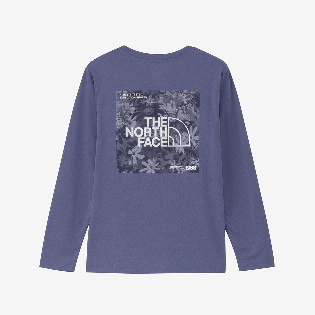 ザ・ノース・フェイスTHENORTHFACEアウトドアカジュアルウェア長袖TシャツロンTロングスリーブフラワースクエアロゴティーNTW82676-GRレディース女性26FW秋冬