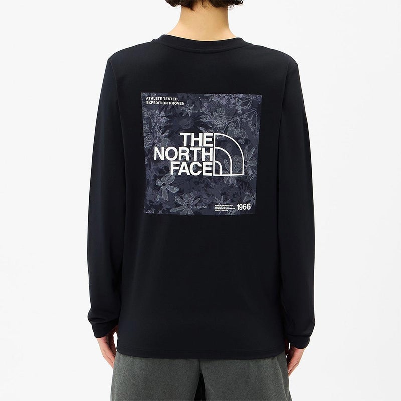 ザ・ノース・フェイスTHENORTHFACEアウトドアカジュアルウェア長袖TシャツロンTロングスリーブフラワースクエアロゴティーNTW82676-Kレディース女性26FW秋冬