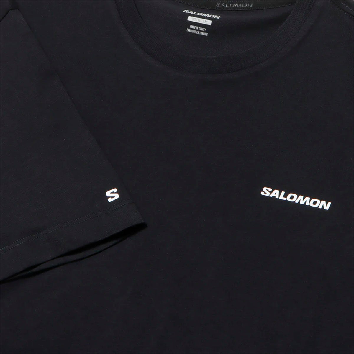 サロモンSALOMONランニングウェア半袖TシャツCHESTLOGOLC2526200メンズ男性26FA秋冬