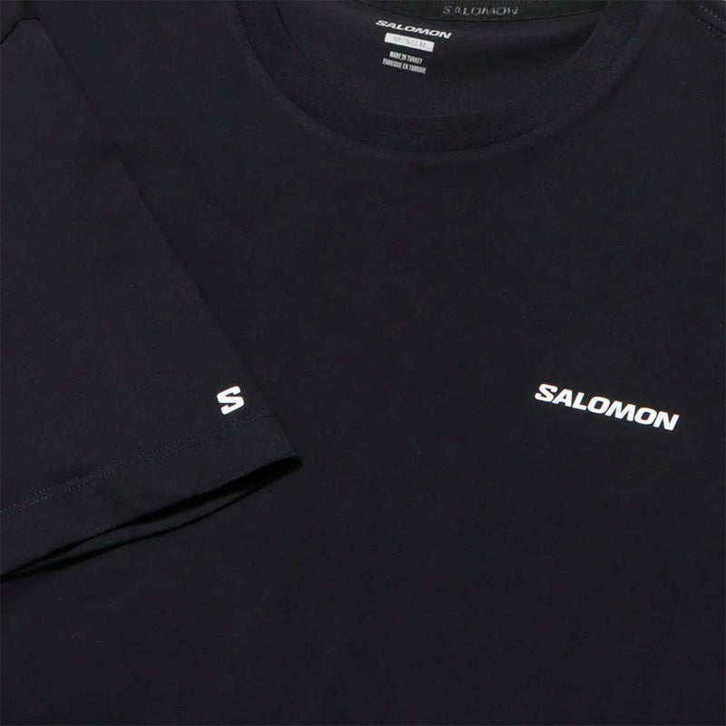 サロモンSALOMONランニングウェア半袖TシャツCHESTLOGOLC2526200メンズ男性26FA秋冬