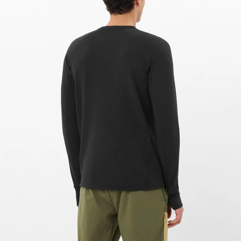 サロモンSALOMONランニングウェアインナーシャツアンダーシャツベースレイヤーESSENTIALLIGHTWARMLC2603800メンズ男性26FA秋冬