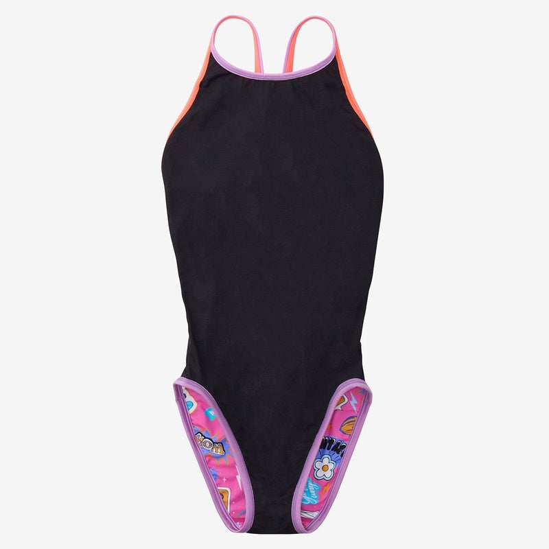 スピードSPEEDOスイムフィットネス競泳水着カラフルアイコンズターンズスーツCOLORFULICONSTURNSSUITSTW02654-BLレディース女性26S2