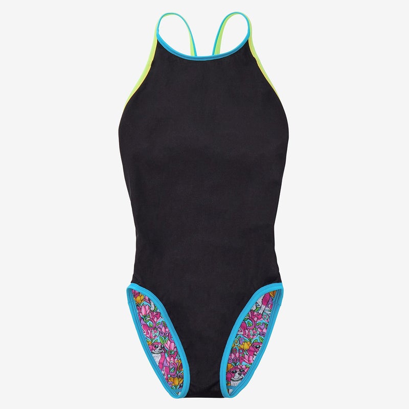 スピードSPEEDOスイムフィットネス競泳水着モルガフラワードッグターンズスーツMULGAFLOWERDOGTURNSSUITSTW02659MU-BLレディース女性26S2