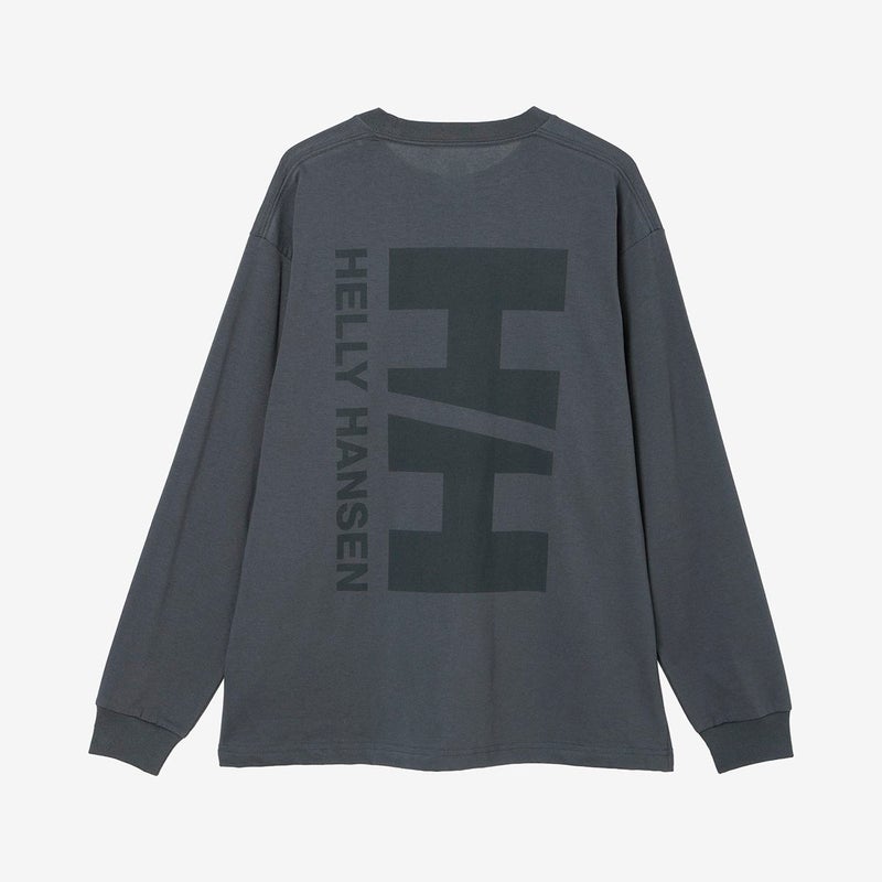 ヘリーハンセンHELLYHANSENアウトドアカジュアルウェア長袖TシャツロンTロングスリーブバーチカルビッグロゴティーHME32660-KZメンズ男性26FW秋冬