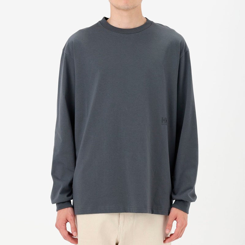 ヘリーハンセンHELLYHANSENアウトドアカジュアルウェア長袖TシャツロンTロングスリーブバーチカルビッグロゴティーHME32660-KZメンズ男性26FW秋冬