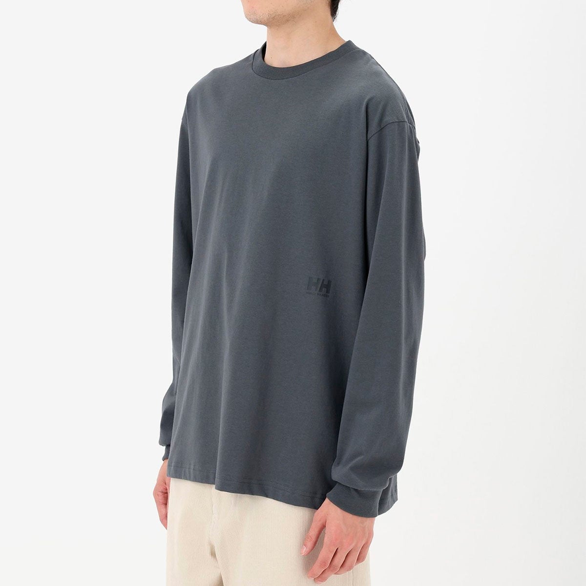 ヘリーハンセンHELLYHANSENアウトドアカジュアルウェア長袖TシャツロンTロングスリーブバーチカルビッグロゴティーHME32660-KZメンズ男性26FW秋冬