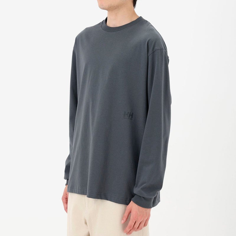 ヘリーハンセンHELLYHANSENアウトドアカジュアルウェア長袖TシャツロンTロングスリーブバーチカルビッグロゴティーHME32660-KZメンズ男性26FW秋冬