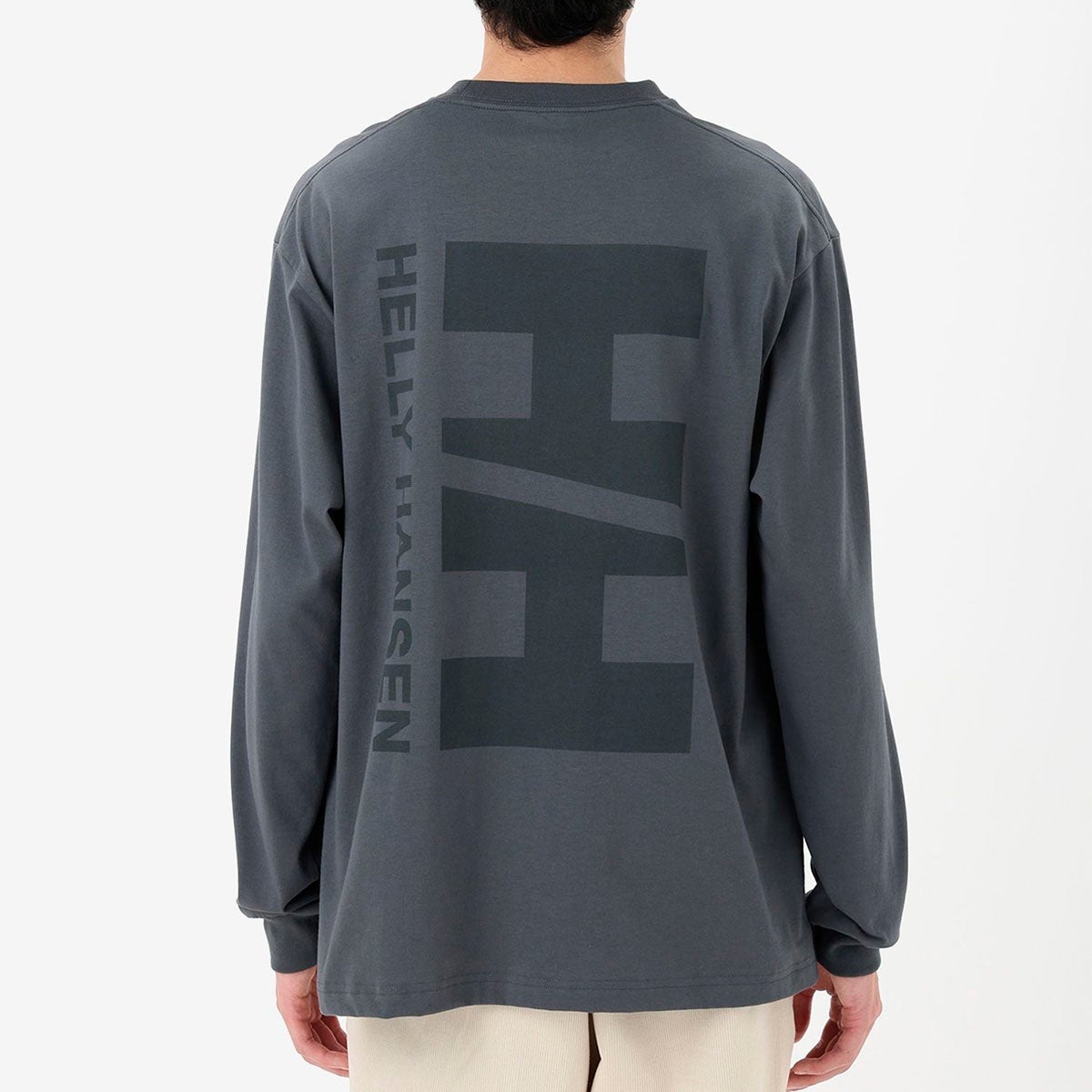 ヘリーハンセンHELLYHANSENアウトドアカジュアルウェア長袖TシャツロンTロングスリーブバーチカルビッグロゴティーHME32660-KZメンズ男性26FW秋冬
