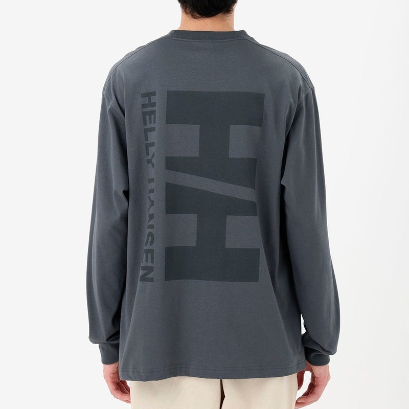 ヘリーハンセンHELLYHANSENアウトドアカジュアルウェア長袖TシャツロンTロングスリーブバーチカルビッグロゴティーHME32660-KZメンズ男性26FW秋冬