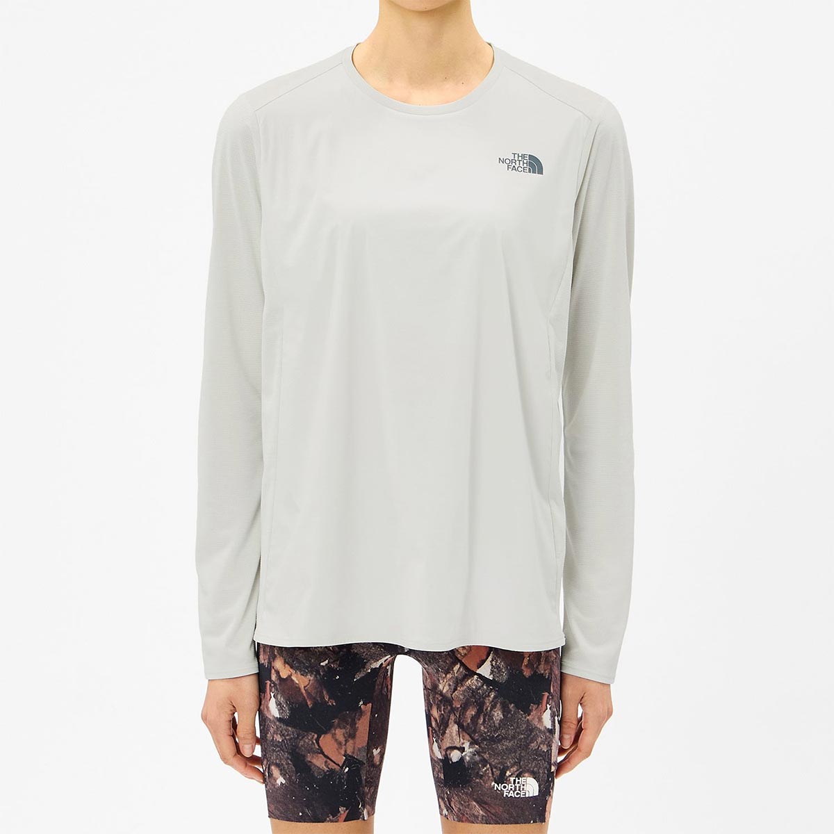 ザ・ノース・フェイスTHENORTHFACEランニングウェア長袖TシャツロンTロングスリーブハイブリッドGTDメランジクルーNTW62577-G2レディース女性26FW秋冬