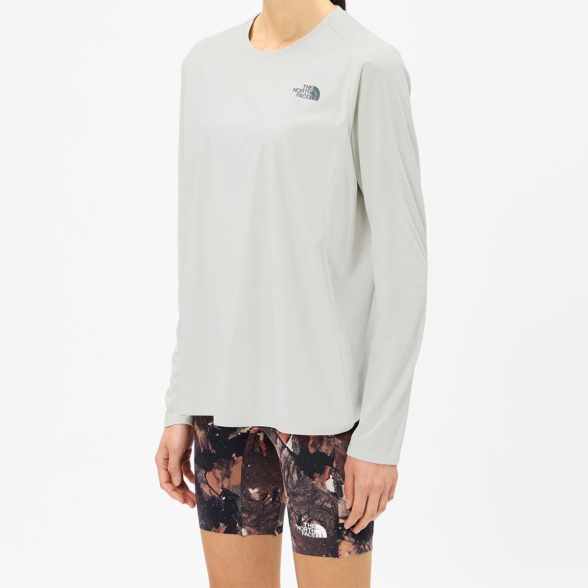 ザ・ノース・フェイスTHENORTHFACEランニングウェア長袖TシャツロンTロングスリーブハイブリッドGTDメランジクルーNTW62577-G2レディース女性26FW秋冬