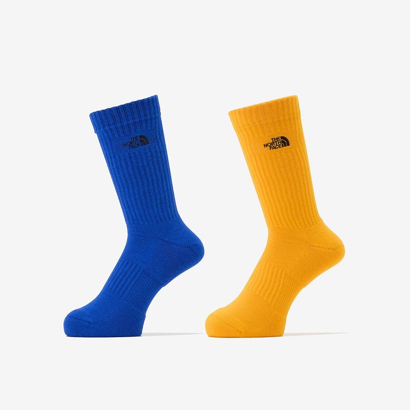 ザ・ノース・フェイスTHENORTHFACEアウトドアカジュアルソックス靴下TNFロゴ2PクルーNN82610-BGメンズレディースユニセックス26FW秋冬