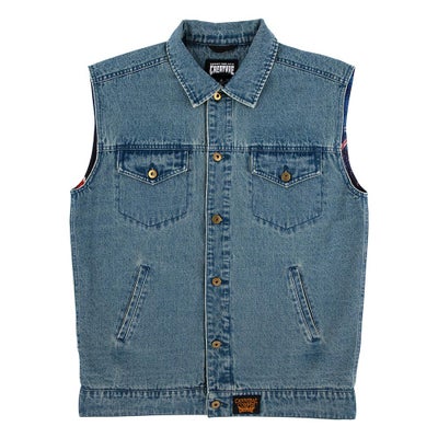 クリーチャーCREATUREスケボースケートボードウェアベストCannibalCorpseMensCreatureDenimVest560262101メンズ男性26SU春夏