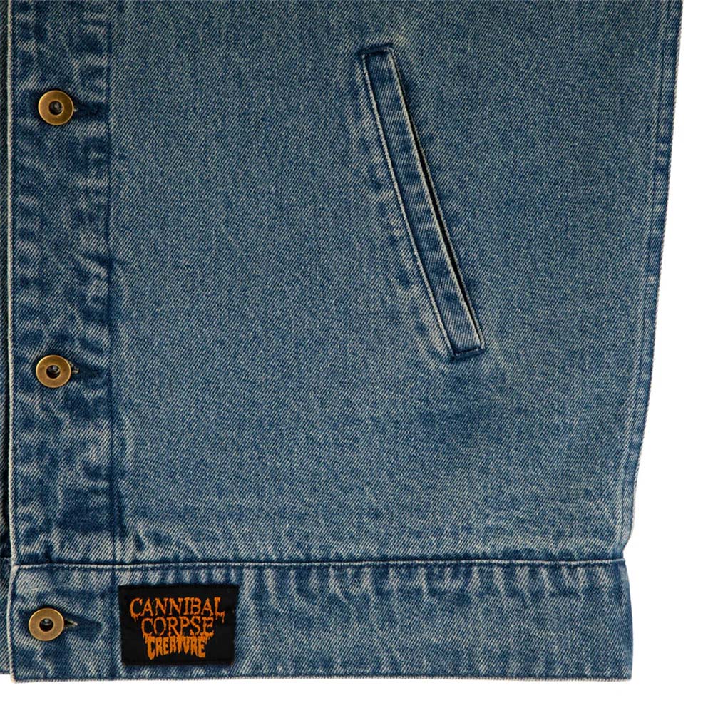 クリーチャーCREATUREスケボースケートボードウェアベストCannibalCorpseMensCreatureDenimVest560262101メンズ男性26SU春夏