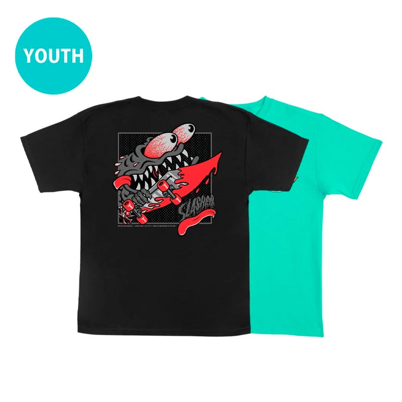 サンタクルーズSANTACRUZスケボースケートボードウェア半袖TシャツMEEKSLASHERBOXS/SREGULART-SHIRTYOUTH510262429ジュニアキッズ子ども男の子女の子26SU春夏