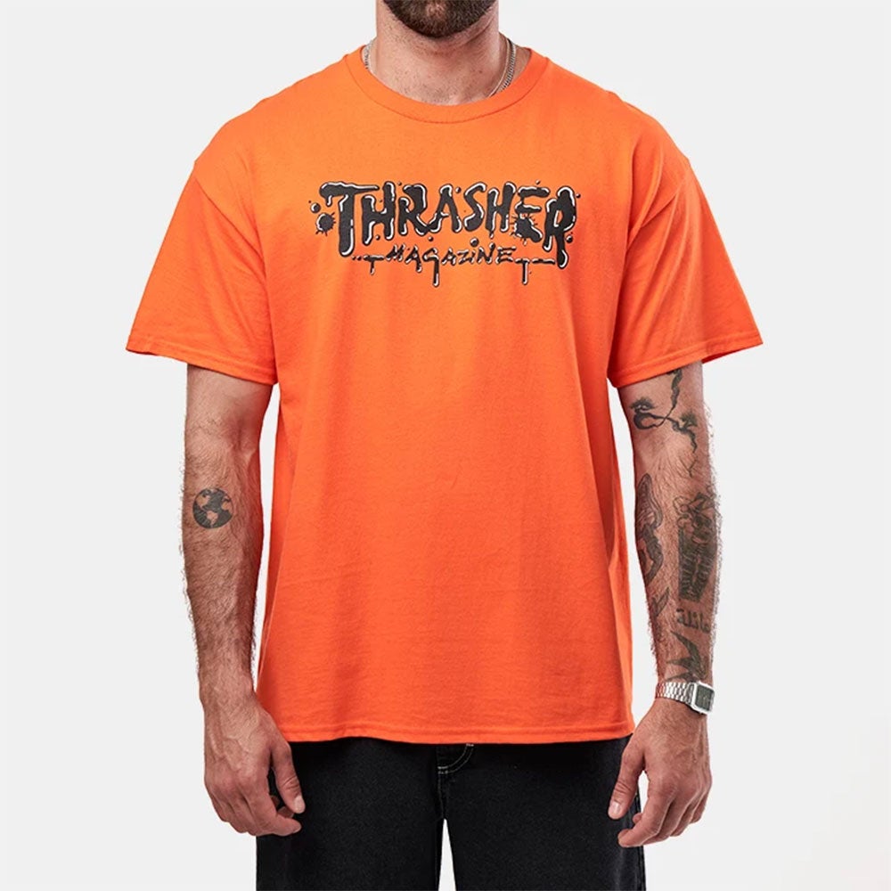 スラッシャーTHRASHERスケボースケートボードウェア半袖TシャツWETPAINTS/S145923メンズ男性26SP春夏