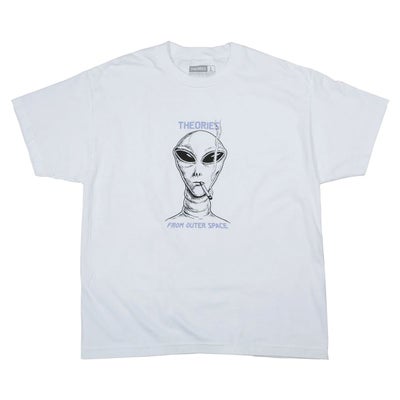セオリーズTHEORIESスケボースケートボードウェア半袖TシャツOUTERSPACETEE36391SE8022026SP春夏
