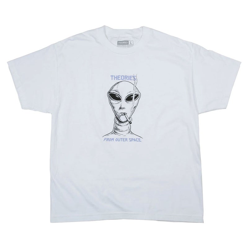 セオリーズTHEORIESスケボースケートボードウェア半袖TシャツOUTERSPACETEE36391SE8022026SP春夏