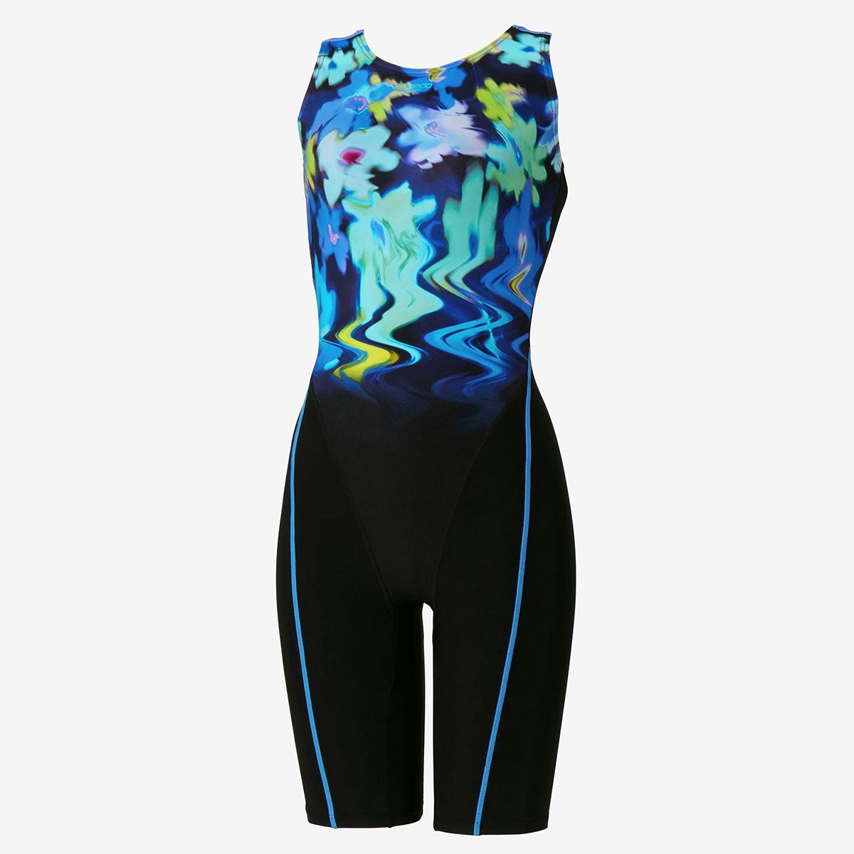 スピードSPEEDOスイムフィットネス競泳水着デイジールースンニースキンDAISYLOOSENKNEESKINSFW12662-BLレディース女性26S2