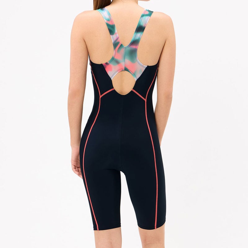 スピードSPEEDOスイムフィットネス競泳水着パズルルースンニースキンPUZZLELOOSENKNEESKINSFW12665-TLレディース女性26S2