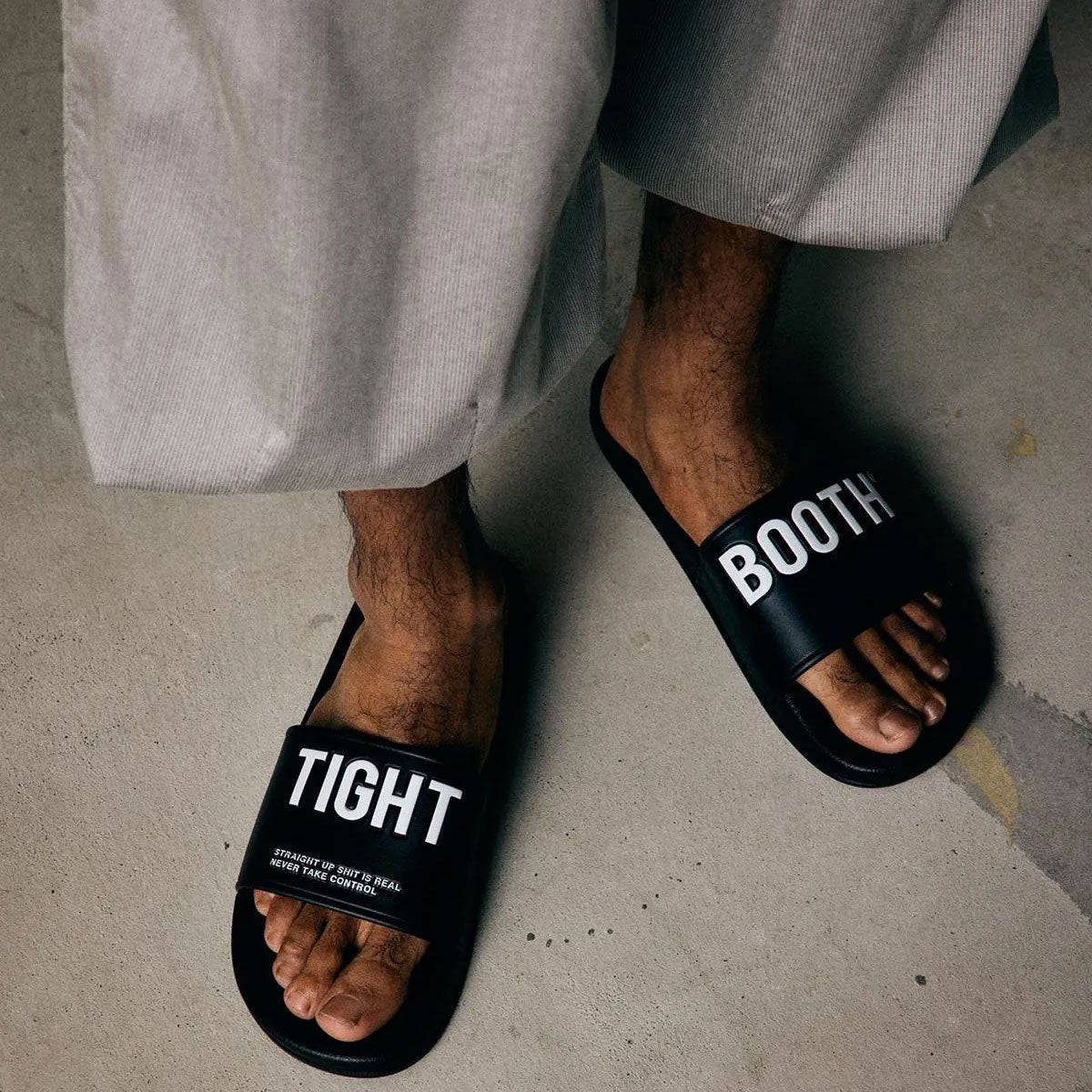 タイトブースTIGHTBOOTHスケボースケートボードBIGLABELSLIDESANDALSU26-A09メンズ男性26SU春夏