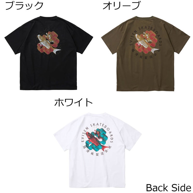 エビセンEVISENスケボースケートボードウェア半袖TシャツEVITAROTEE26SU-T06メンズ男性26SU春夏