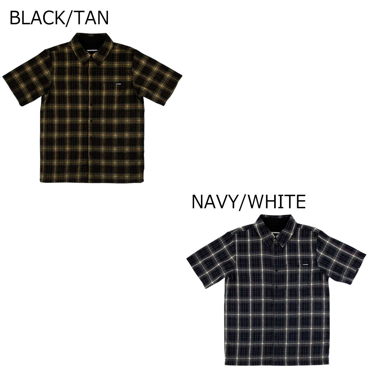 インディペンデントINDEPENDENTスケボースケートボードウェア半袖シャツBELMONTS/SFLANNELTOP518262202メンズ男性26SU春夏