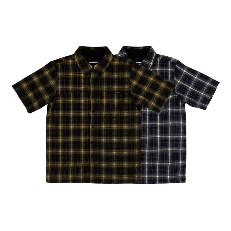 インディペンデントINDEPENDENTスケボースケートボードウェア半袖シャツBELMONTS/SFLANNELTOP518262202メンズ男性26SU春夏